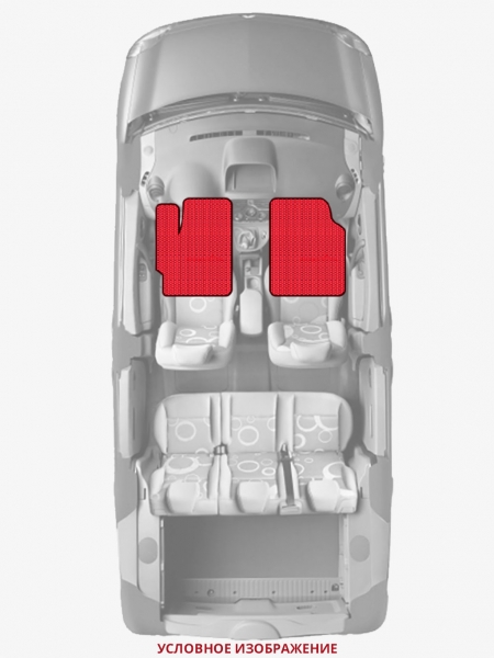 ЭВА коврики «Queen Lux» передние для Volkswagen Touareg Hybrid